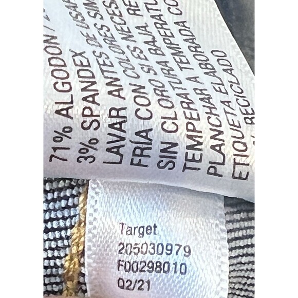 Cat & Jack Girls' Denim Overalls Super Stretch Skinny Leg Dark Wash Blue 10/12 - Picture 10 of 12